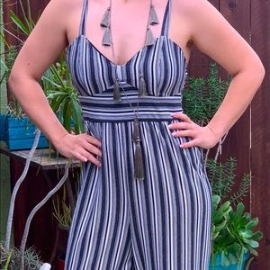 Black and white jumpsuit